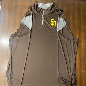 Men's 3XL Fanatics San Diego Padres Quarter Zip